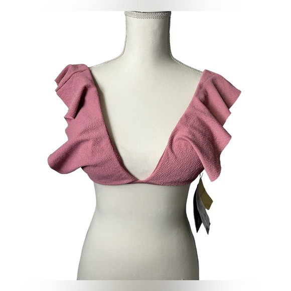 VIX PAULA HERMANNY Liz top D cup pink bikini swim top NWT - Picture 2 of 15